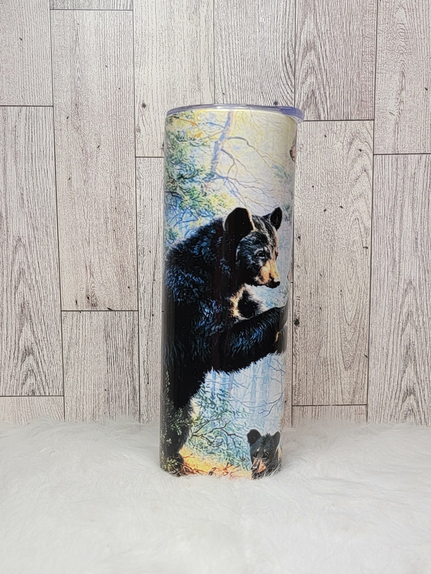 Bear with Cubs 20oz Tumbler