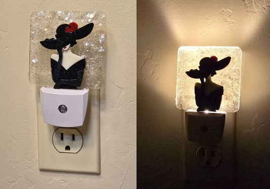 Mysterious Lady 3D Night Light