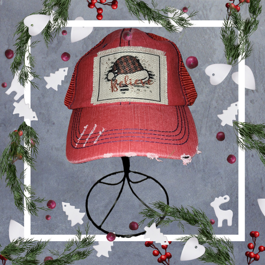 Ponytail Tail Trucker Hat - Believe