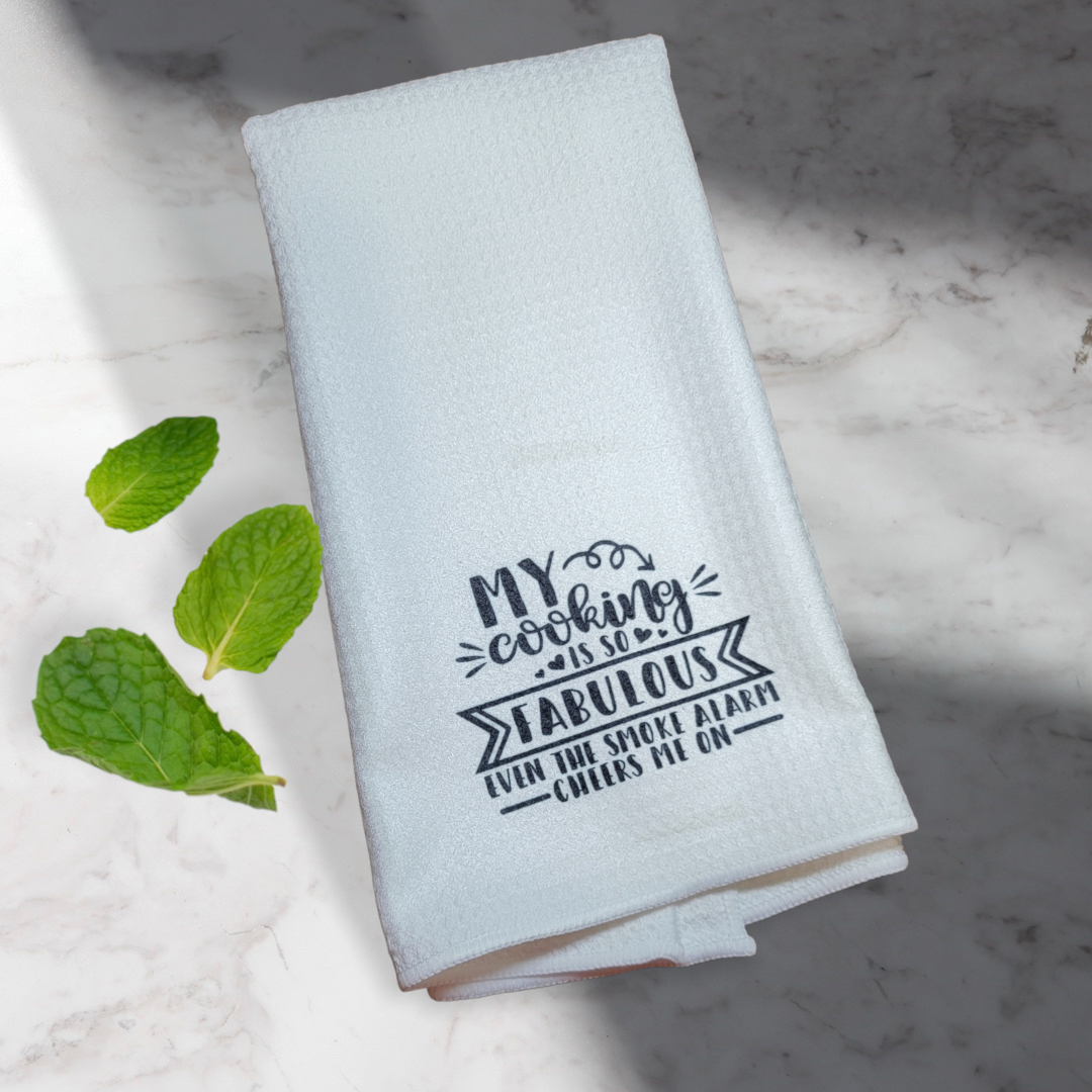 My Cooking is So Fabulous - Waffle Weave Dish Towel