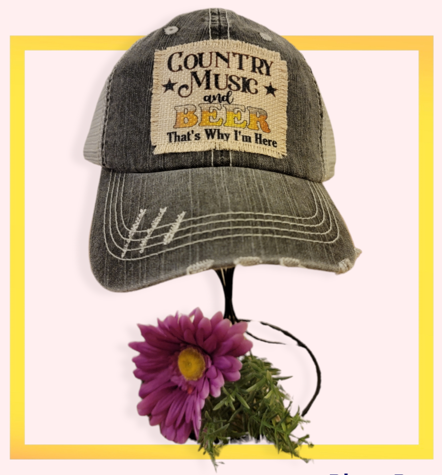 Trucker Hat - Country Music and Beer