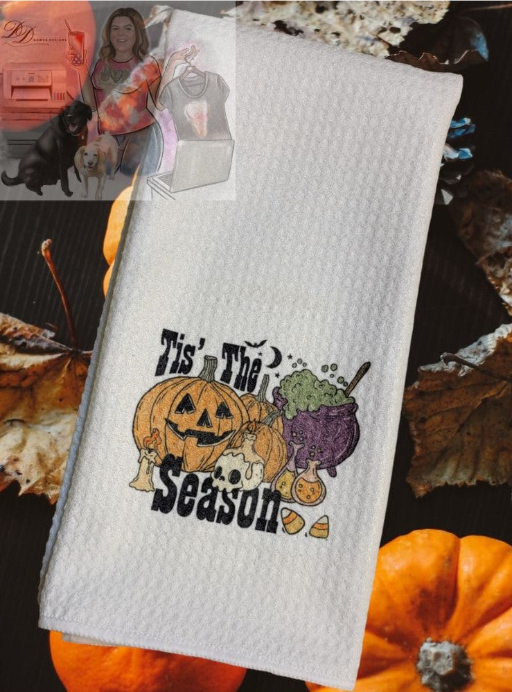 Tis the Season - Waffle Weave Dish Towel