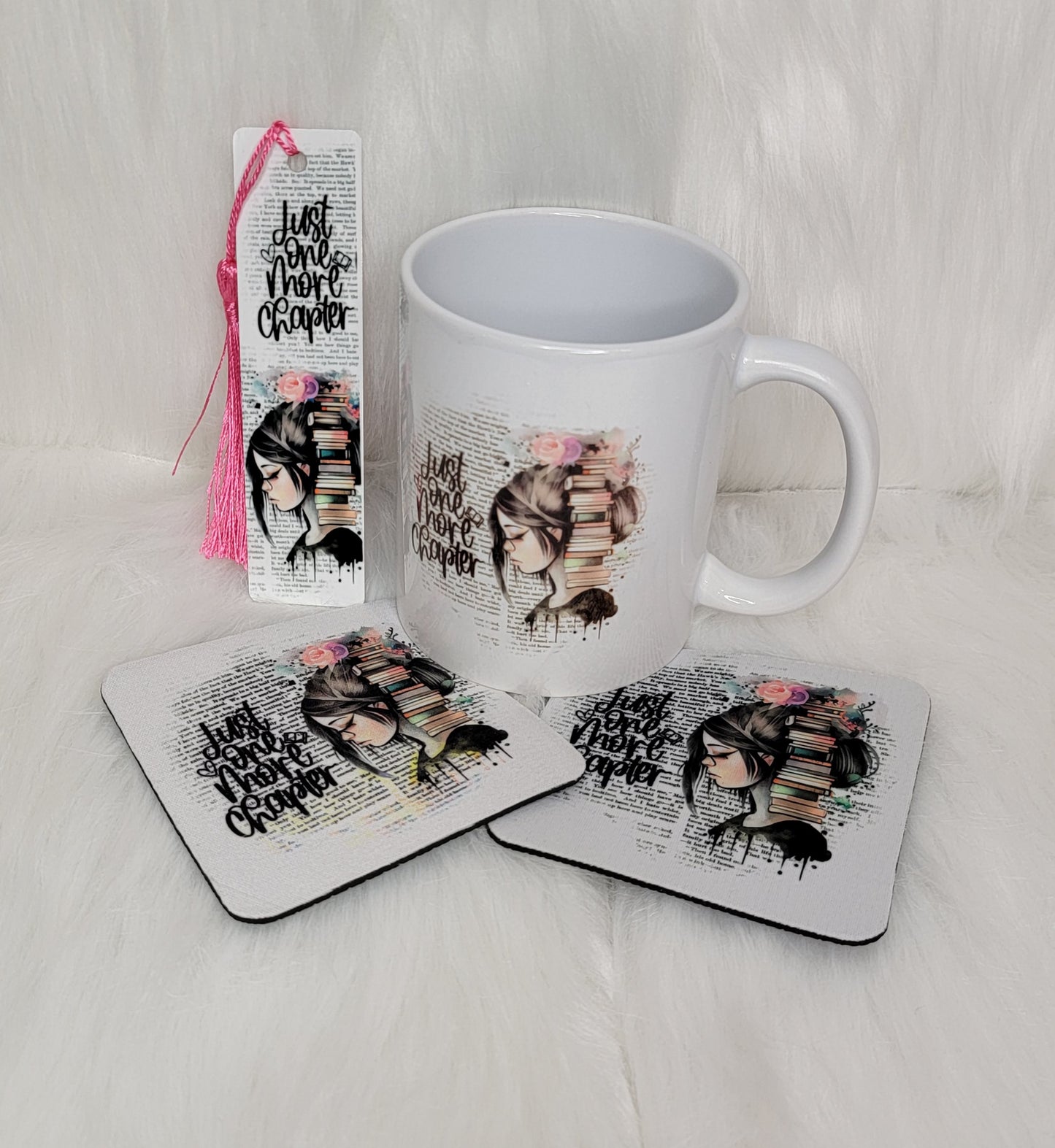 Just One More Chapter Ceramic Coffee Mug Gift Set