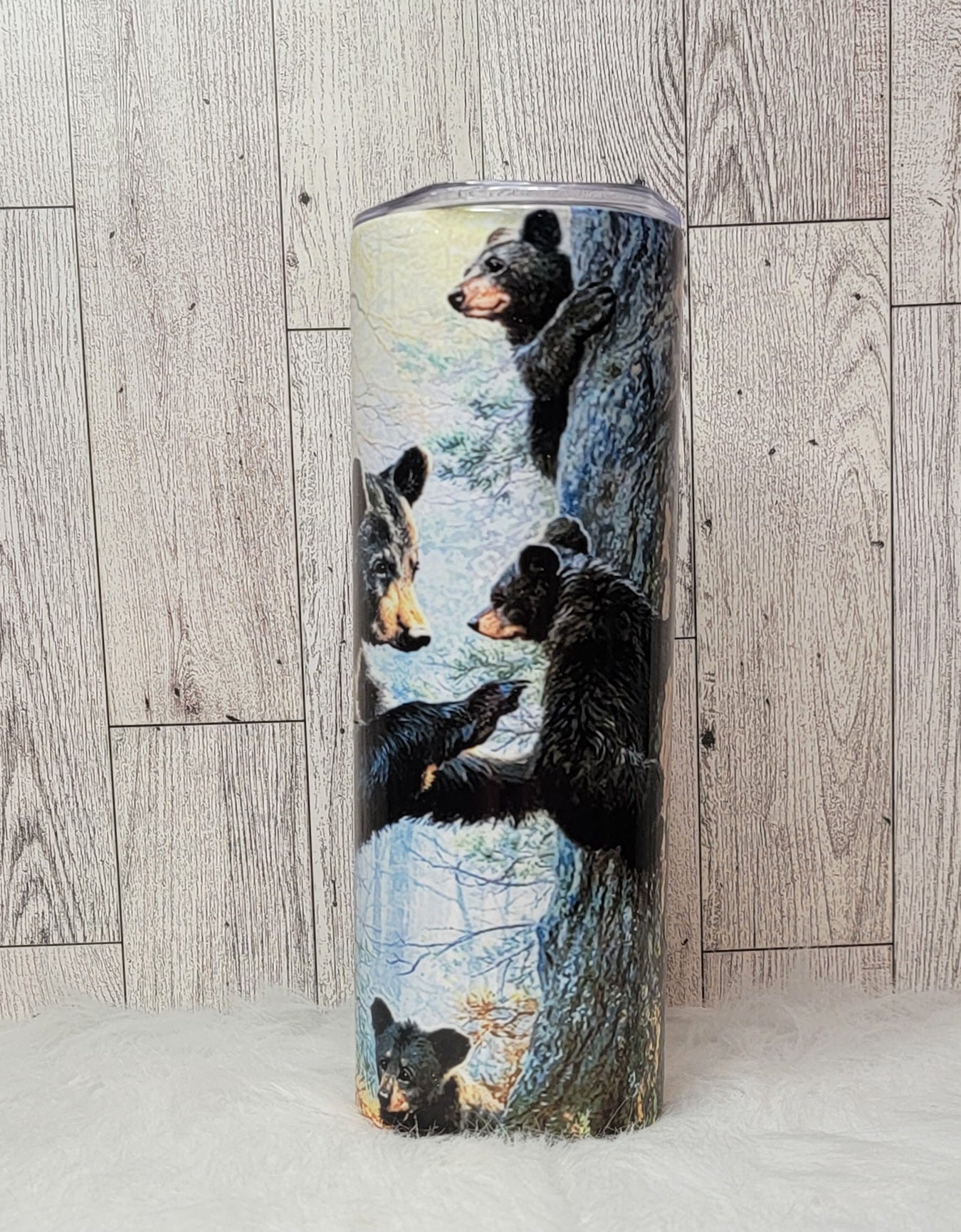 Bear with Cubs 20oz Tumbler