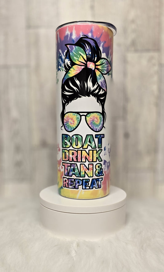 Boat Drink Tan & Repeat 20oz Tumbler