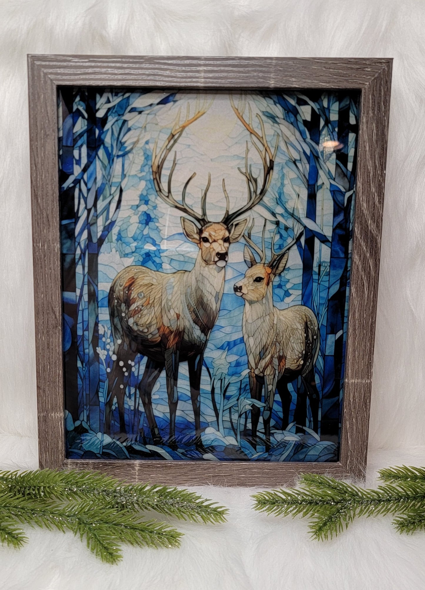 Deer / Buck Light Up Shadow Box