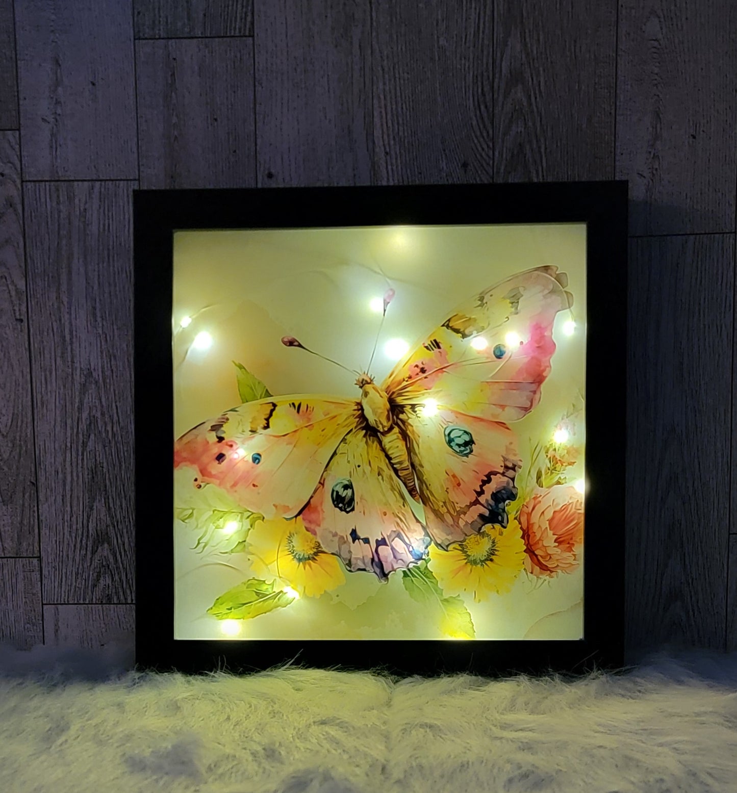 Butterfly Light Up Shadow Box