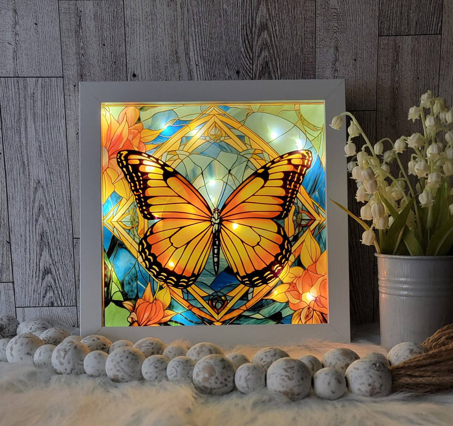Butterfly Light Up Shadow Box