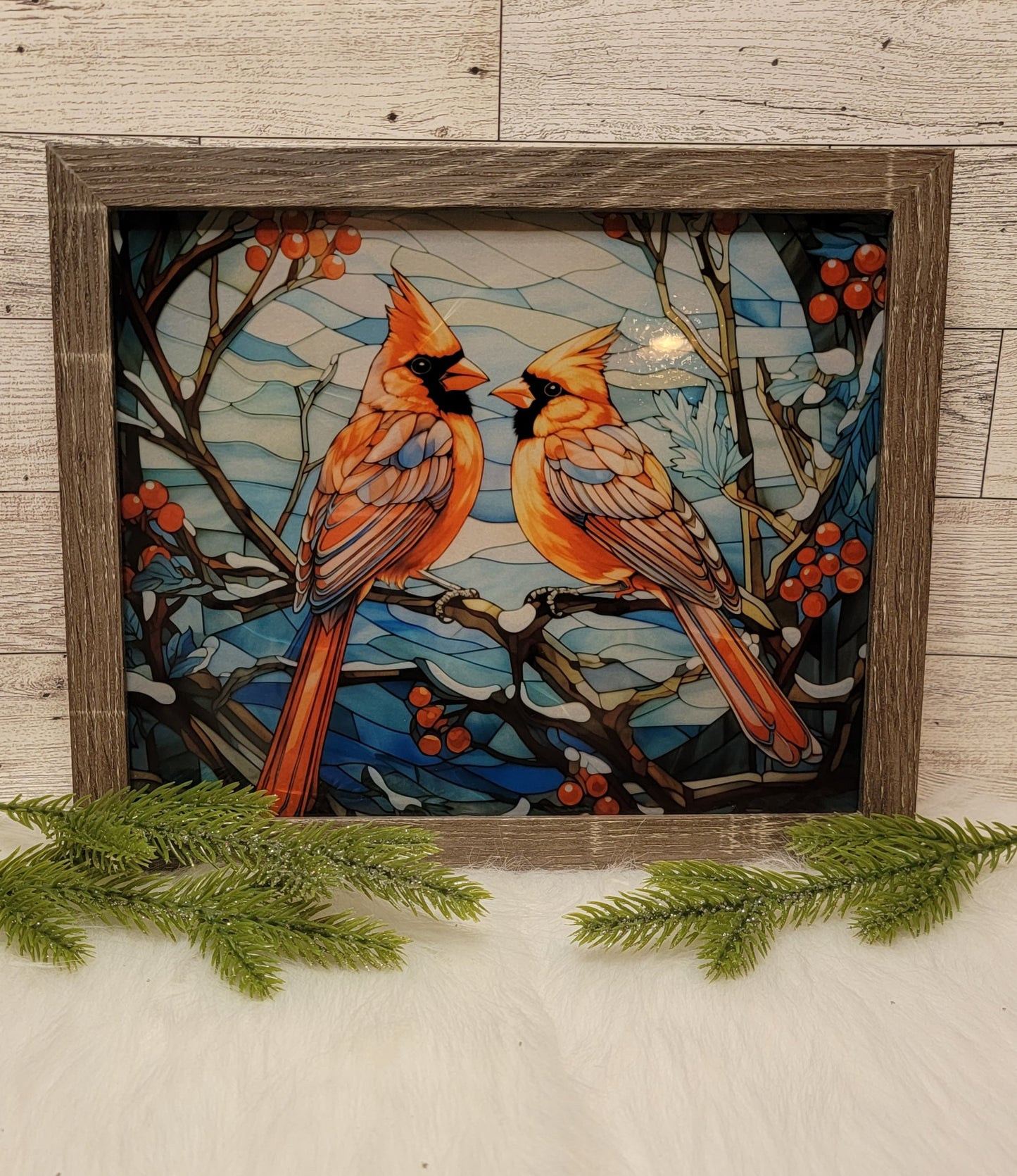 Cardinal Light Up Shadow Box