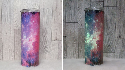 Glow in the Dark Galaxy 20oz Tumbler