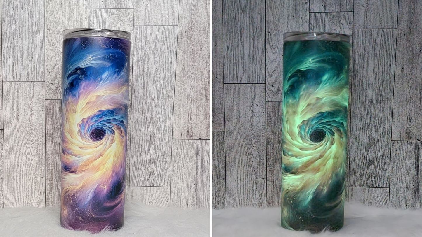 Glow in the Dark Galaxy 20oz Tumbler