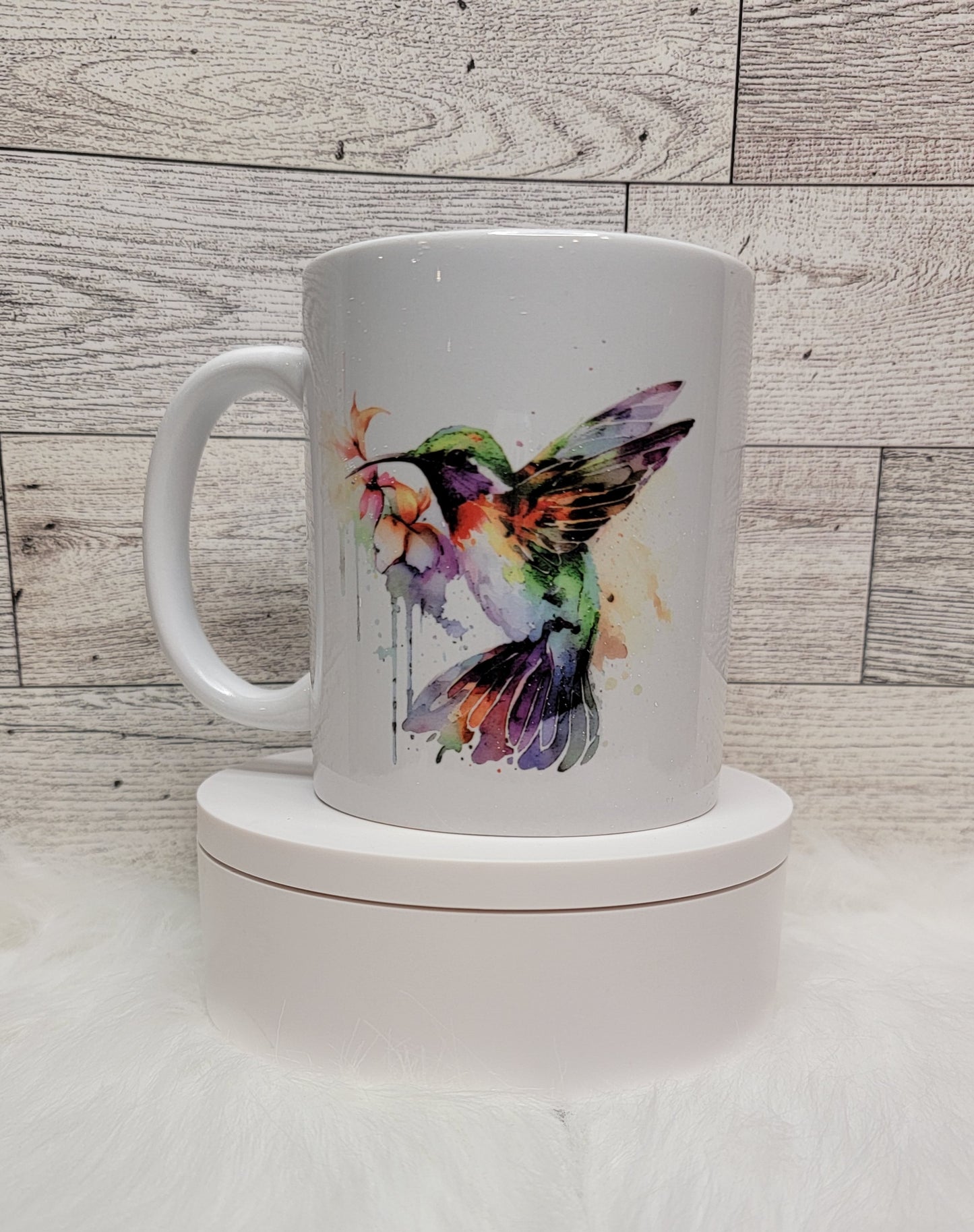 Hummingbird Ceramic Coffee Mug - 11 oz.