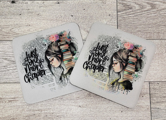 Just One More Chapter Coaster Set
