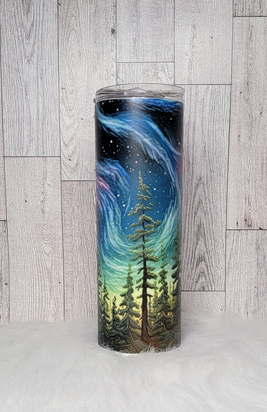 Glow in the Dark Northern Lights 20oz Tumbler