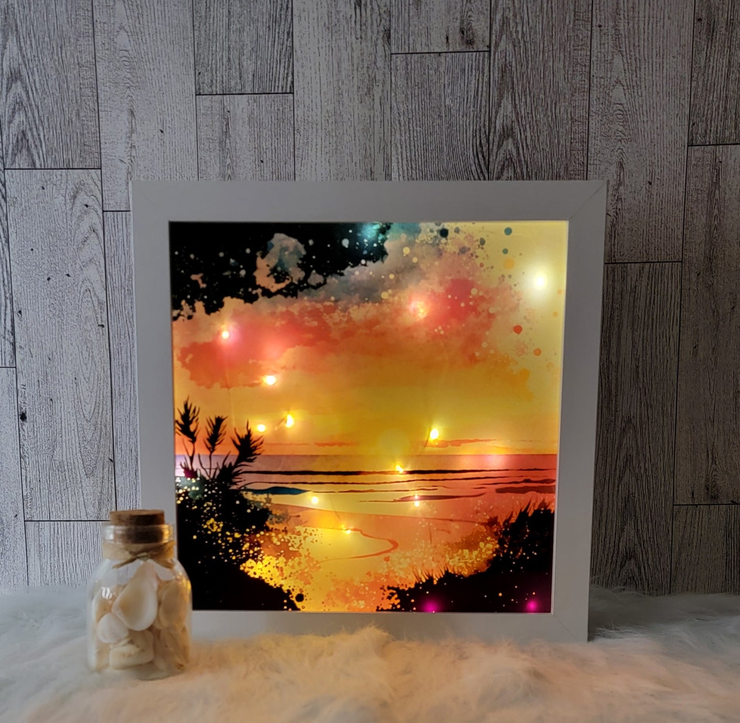 Sunset Light Up Shadow Box