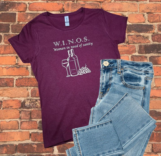 W.I.N.O.S. Ladies Tee Shirt