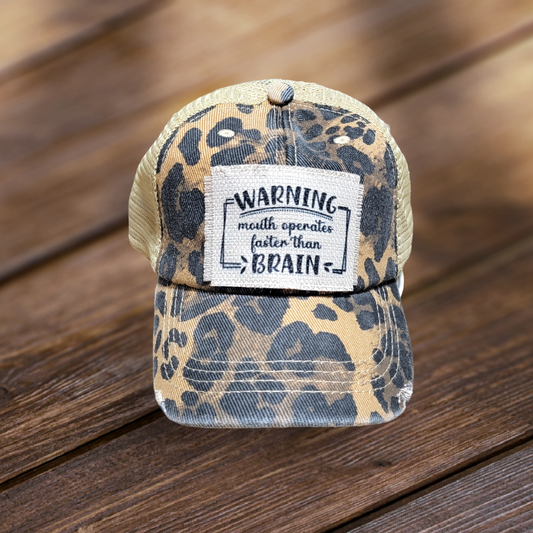 Trucker Hat  - Warning Month Operates Faster Than Brain