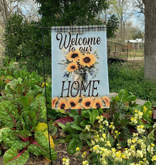 Welcome to our Home Garden Flag