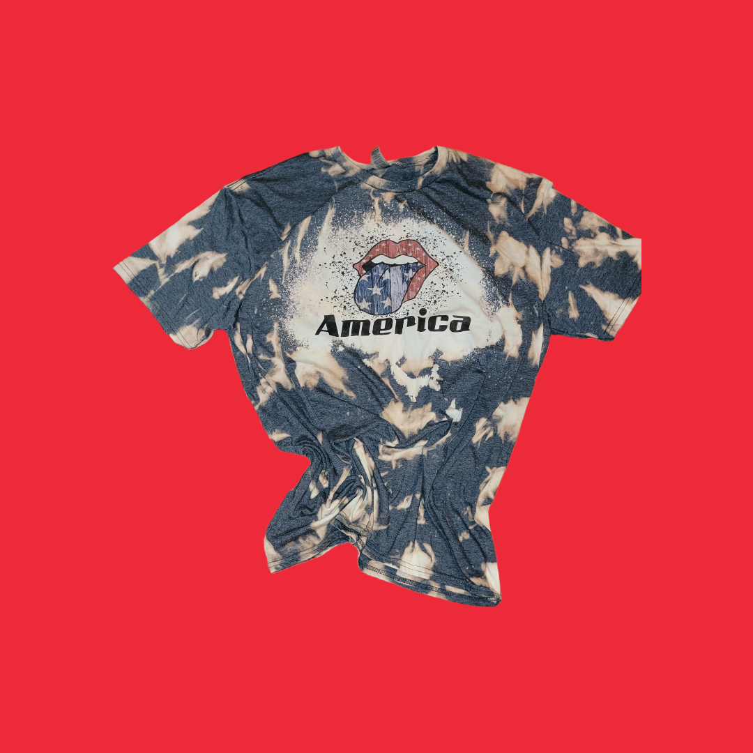 America Tee Shirt - Bleached