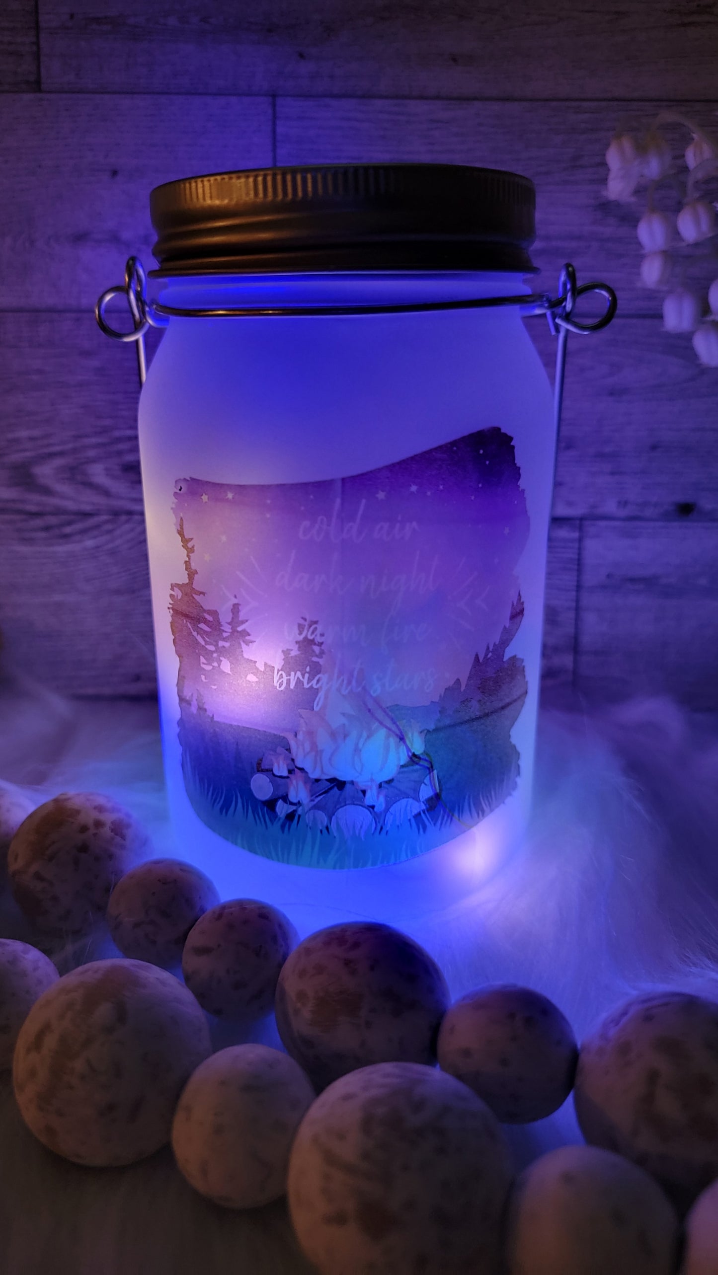 Camping Frosted Light Up Lantern