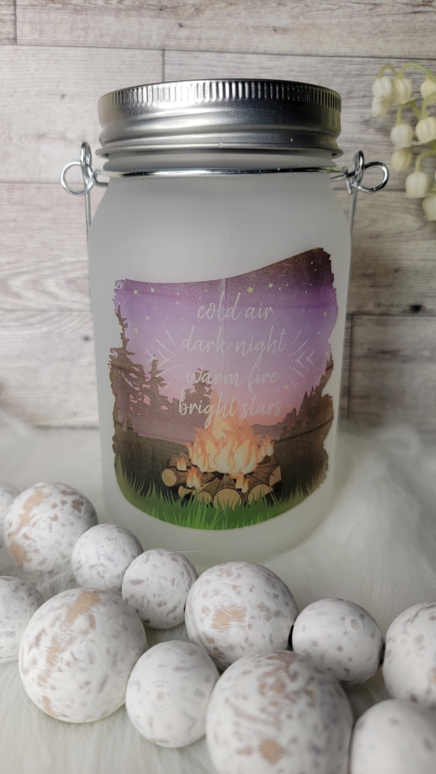 Camping Frosted Light Up Lantern