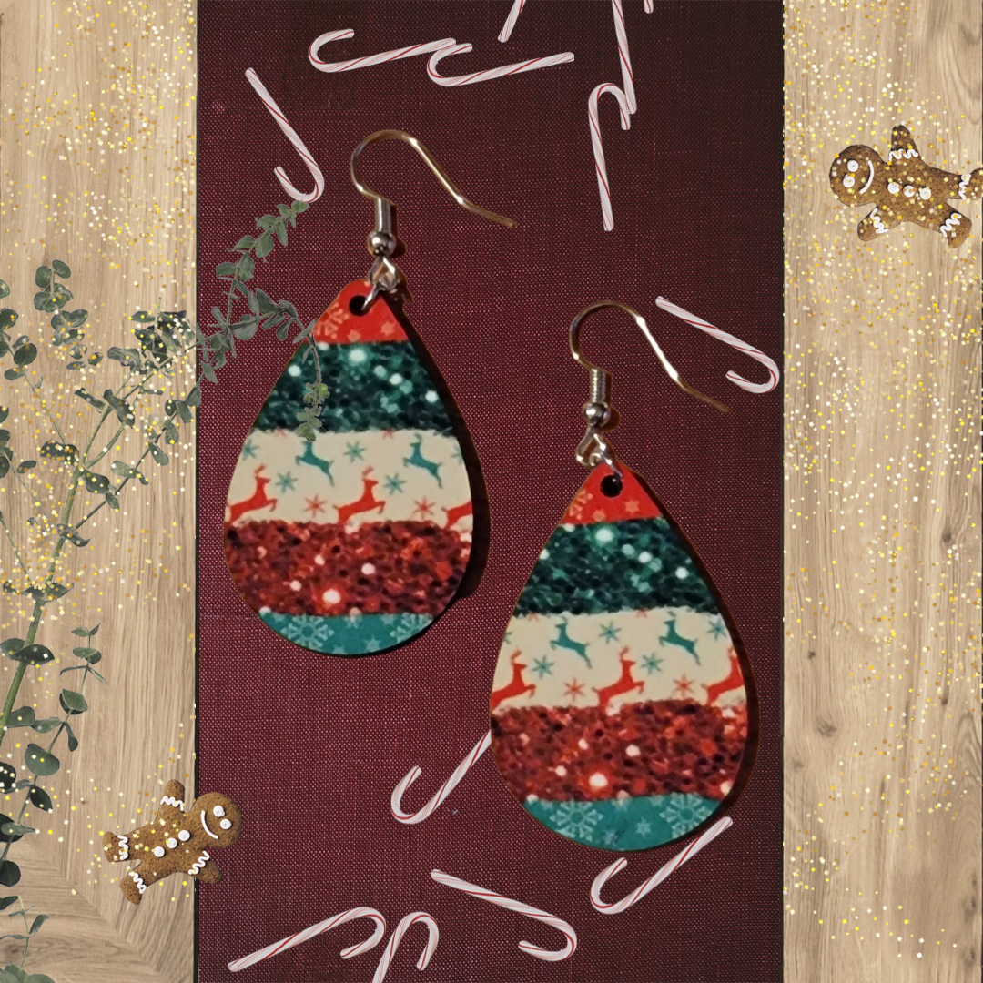 Dangle Christmas Earrings