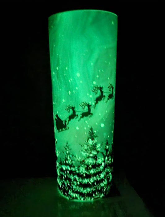 Glow in the Dark Christmas Scene 20oz Tumbler