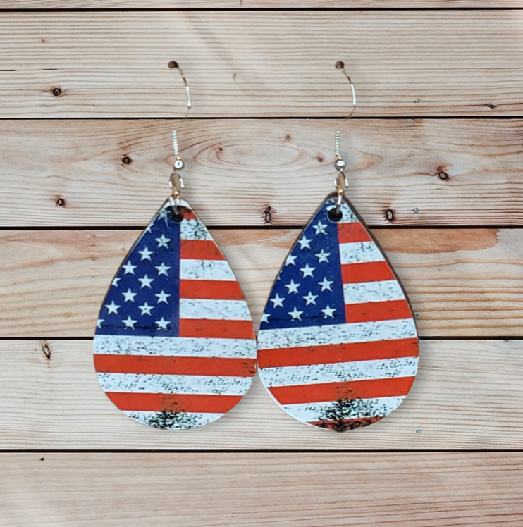 Independence Day Wooden Earrings USA Patriotic 4th of July Butterfly American  Flag Earrings for Women Jewellery Accessories - AliExpress