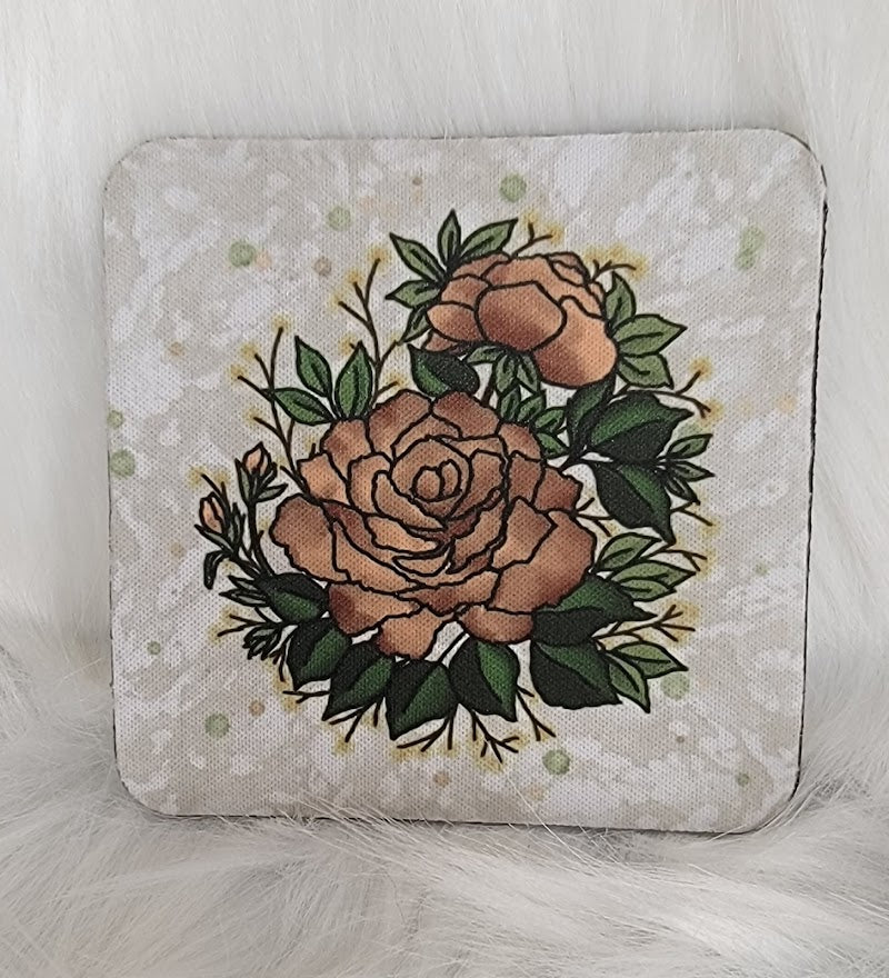 Floral Coaster Set