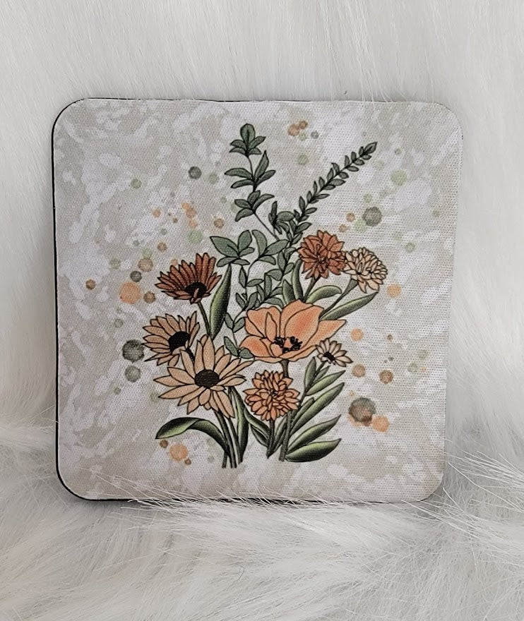 Floral Coaster Set