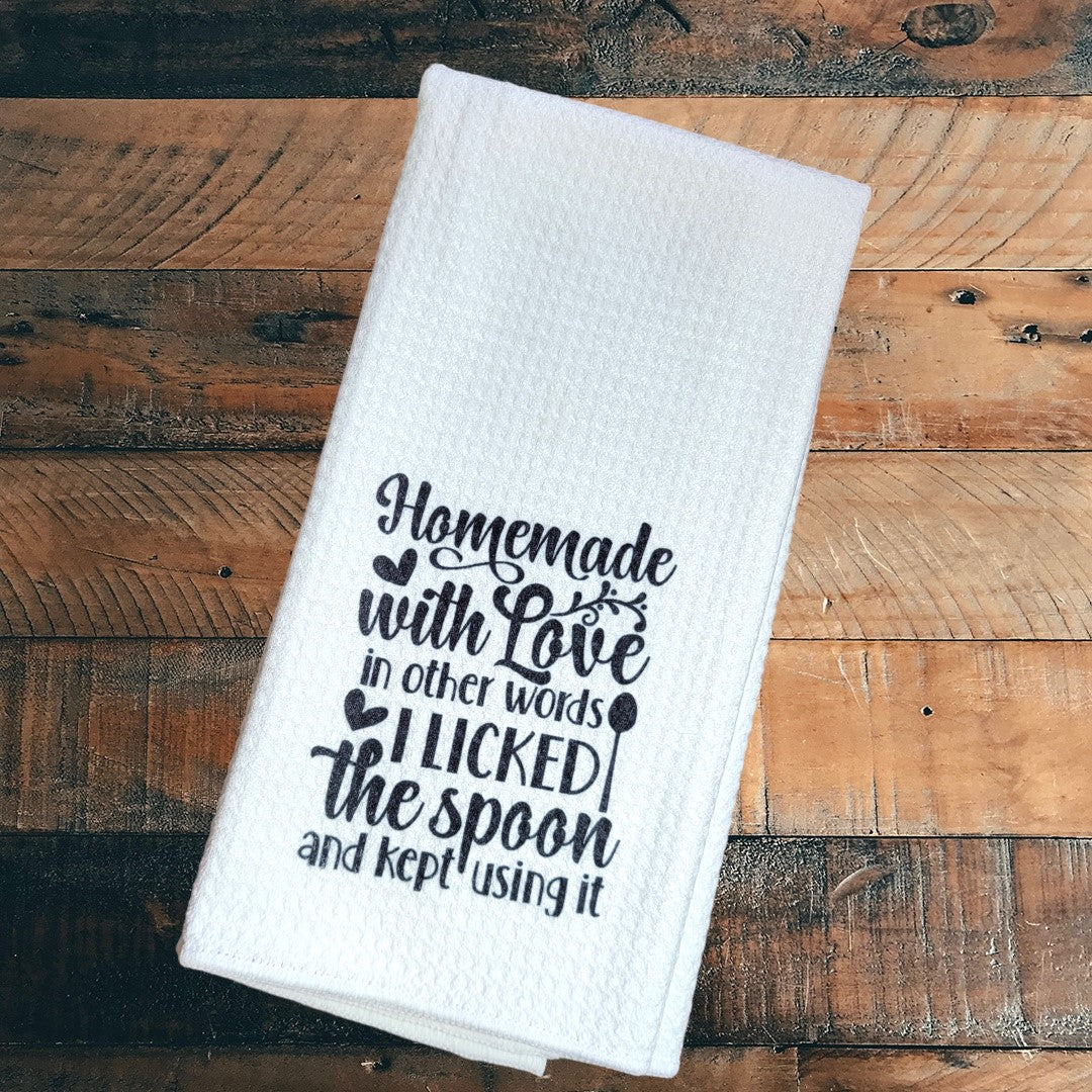 Handmake with Love -  Waffle Weave Dish Towel