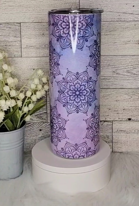 Mandala Flower 20oz Tumbler