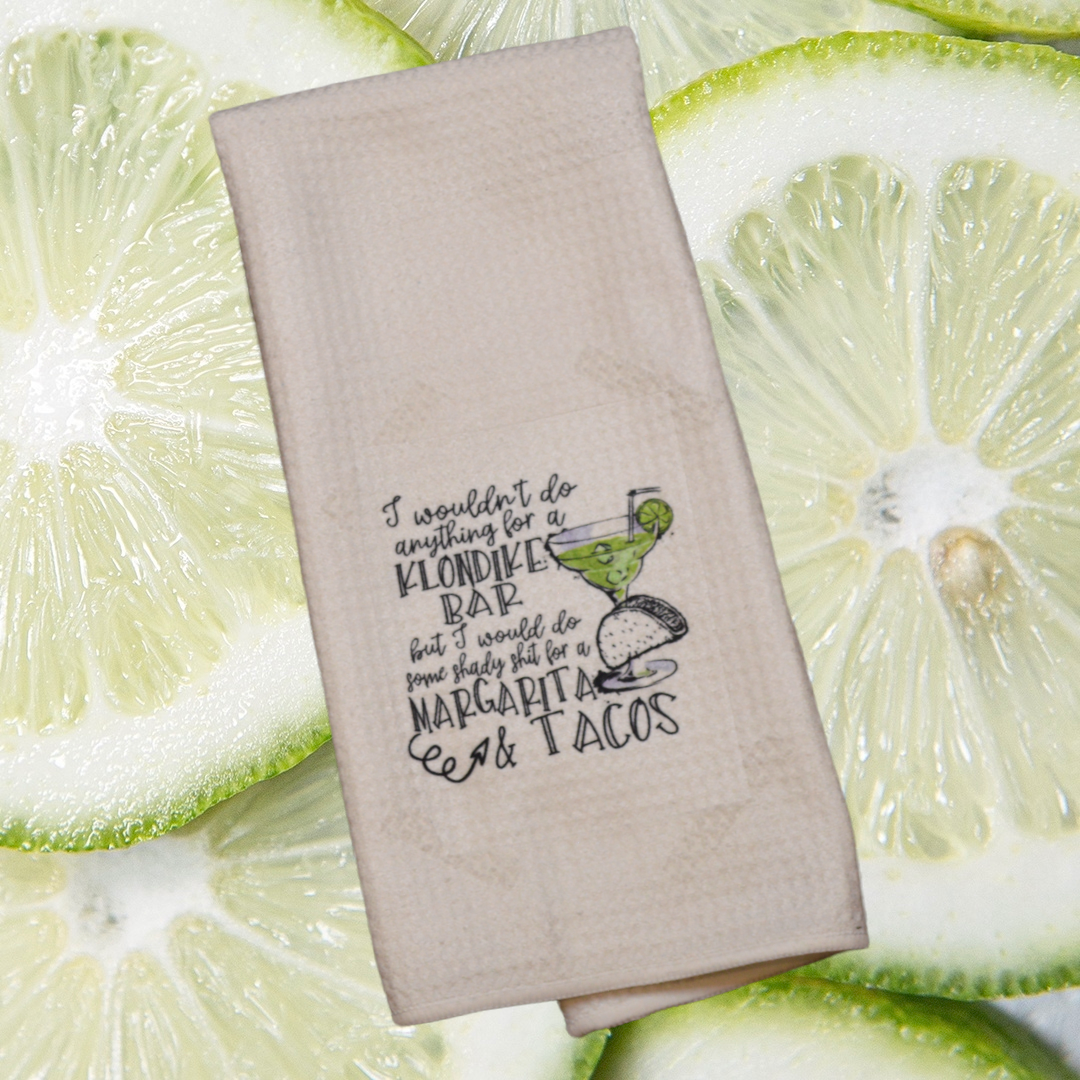 Microfiber Waffle Weave Dish Towel - Margarita & Tacos