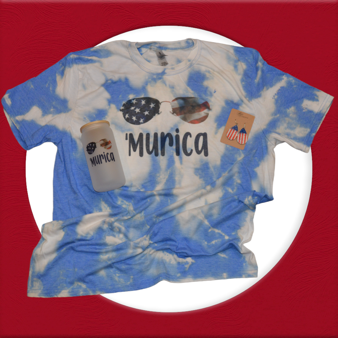 'Murica Tee Shirt - Bleached