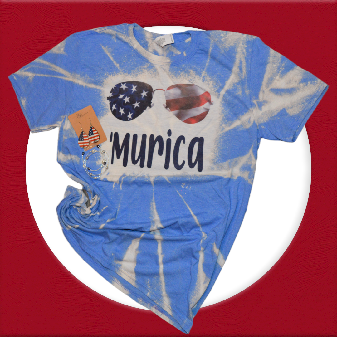 'Murica Tee Shirt - Bleached