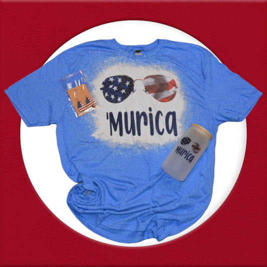 'Murica Tee Shirt - Bleached