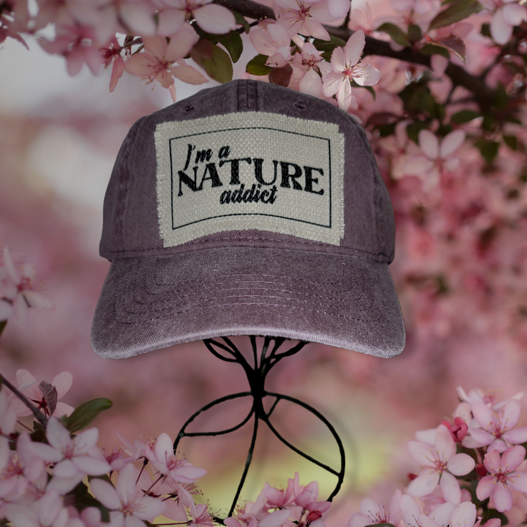 Solid Washed Baseball Cap - I'm a Nature Addict