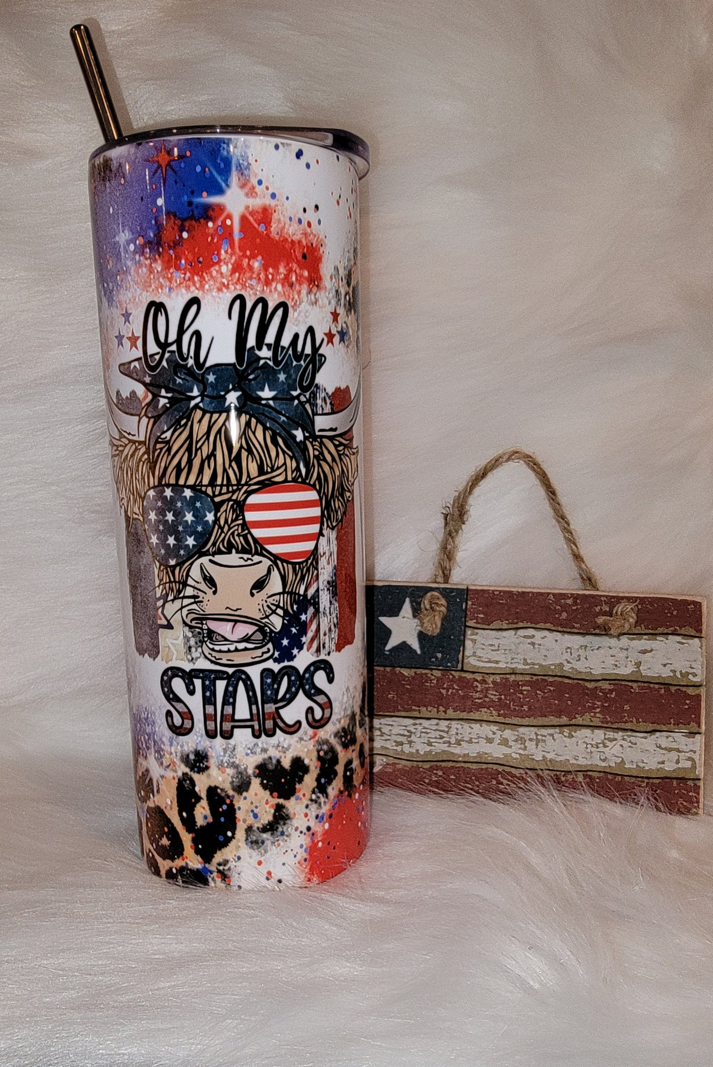 Oh My Stars Patriotic 20oz Tumbler