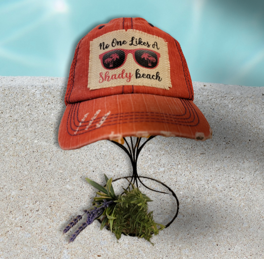 Ponytail Trucker Hat - No One Likes A Shady Beach