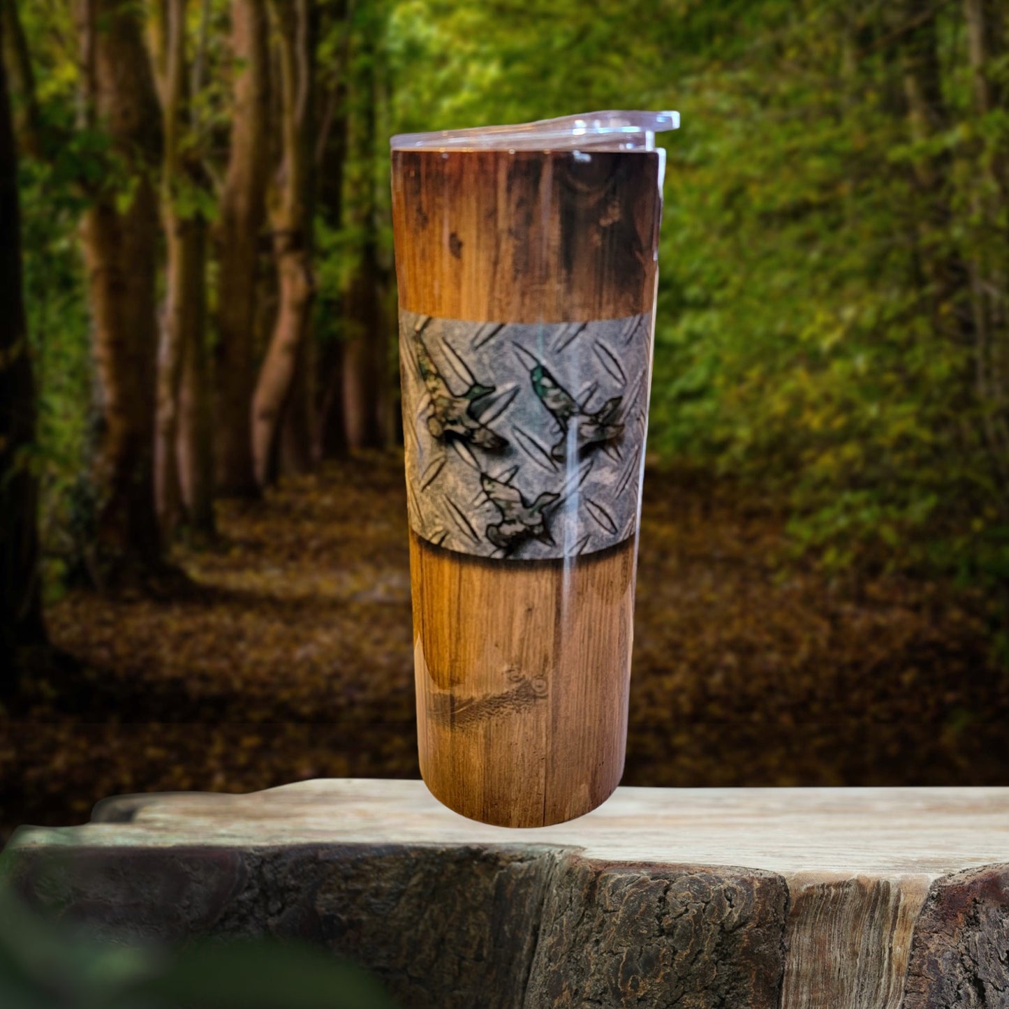 Woodgrain Duck 20oz Tumbler