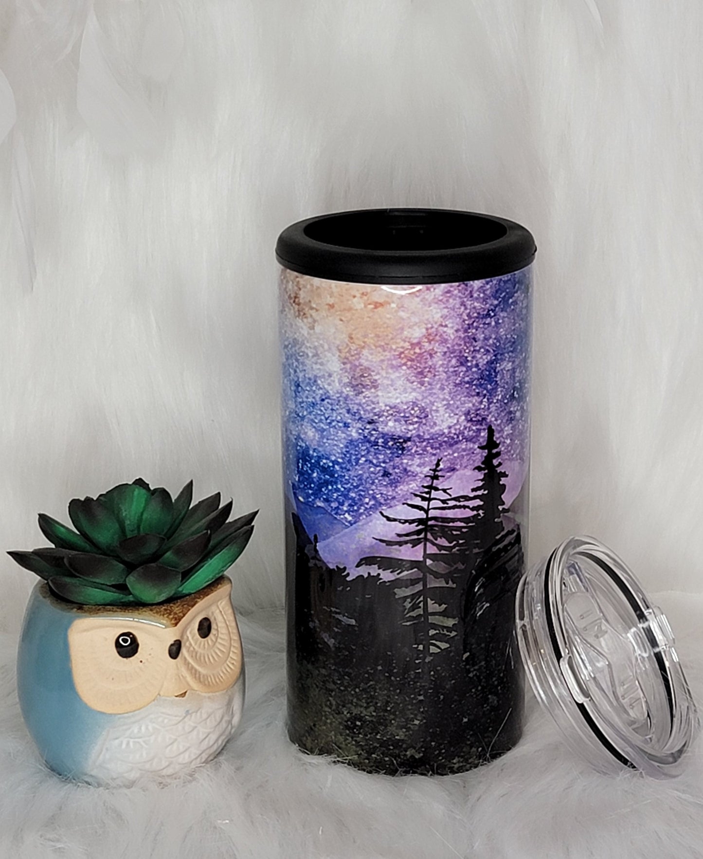 Night Sky Stainless 12 oz Skinny Can Cooler