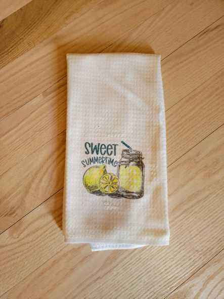 Microfiber Waffle Weave Dish Towel - Sweet Summertime